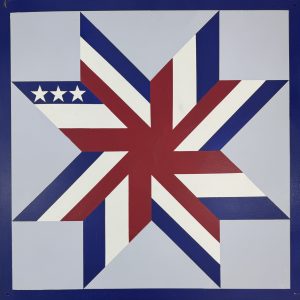 Red, white blue 24x24