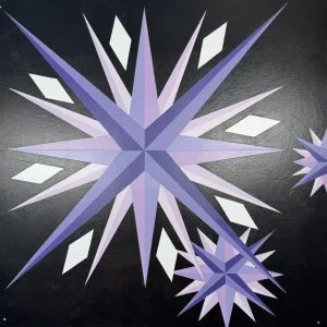 Purple star 24x24